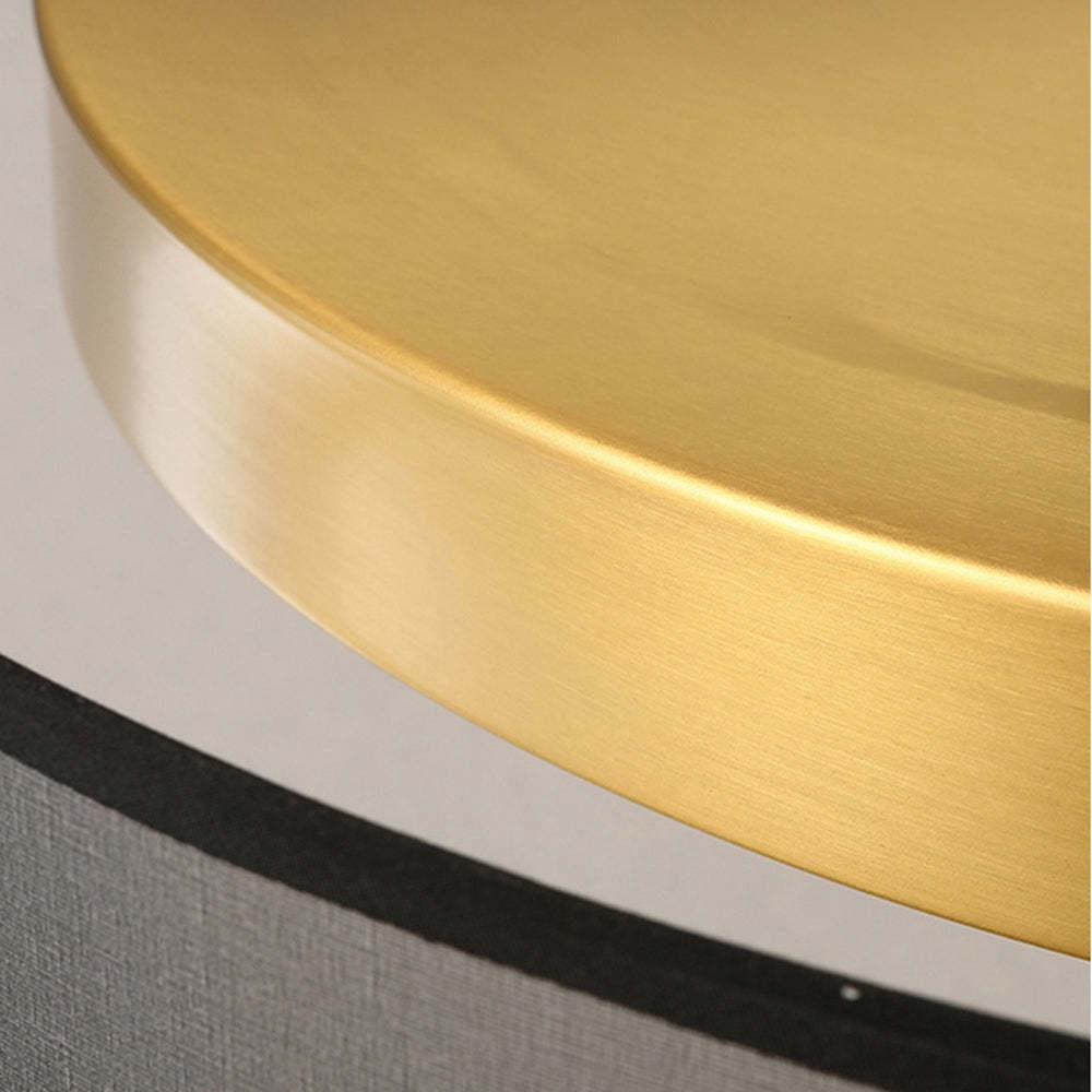 Arisha Nordic Modern Round LED Flush Mount Ceiling Light, Gold Copper - Neutralighting
