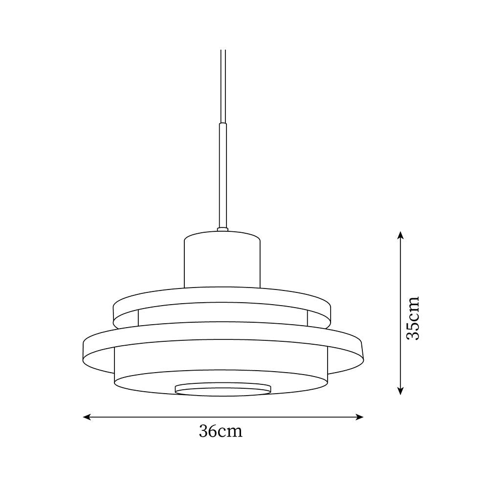 Eviso Red and White Pendant Light - Neutralighting