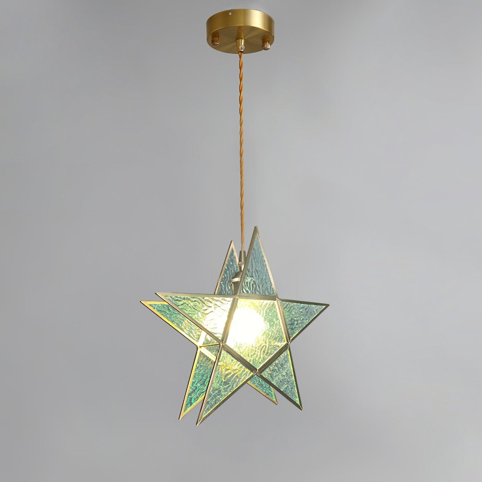 Lione Pink Stained Glass Pendant Light - Neutralighting