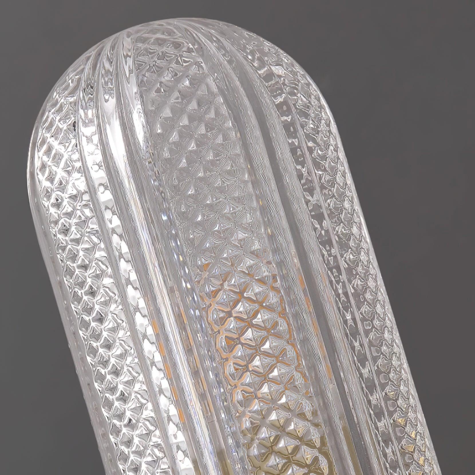 Evania Brass and Textured Glass Double Light Wall Sconce - Neutralighting