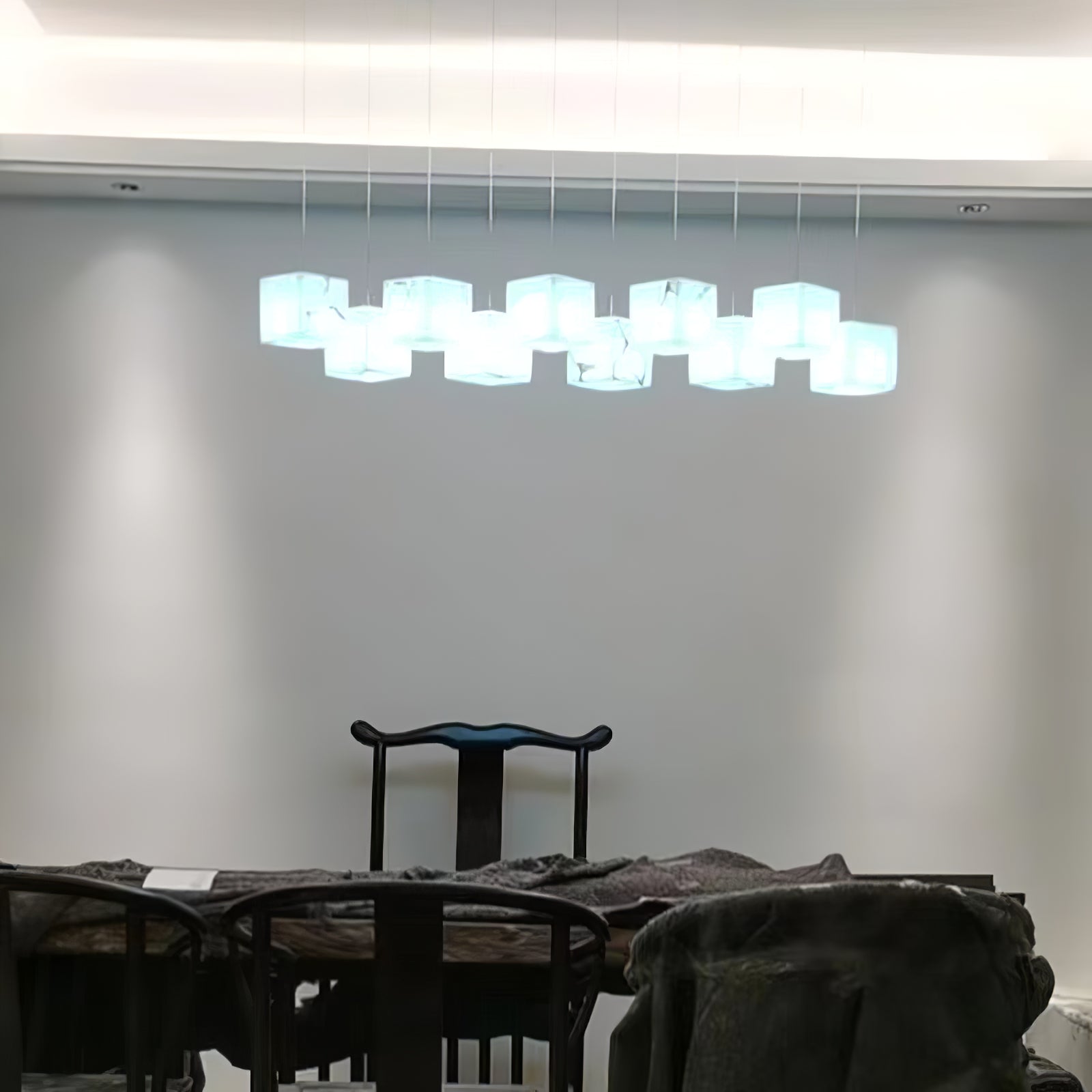 Alabaster Chandelier Box Cubic Elegance - Neutralighting