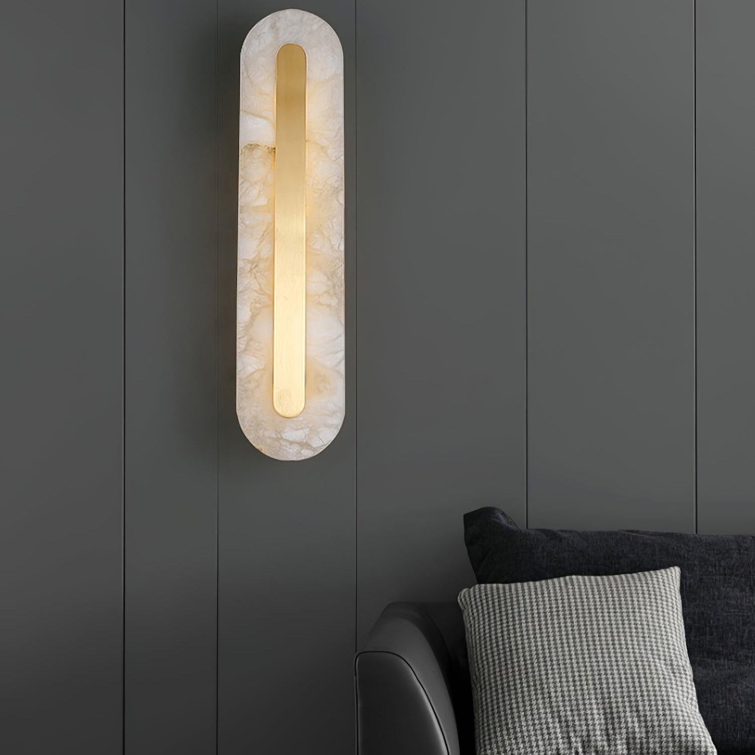 Hurn Alabaster Rounded Wall Lamp - Neutralighting