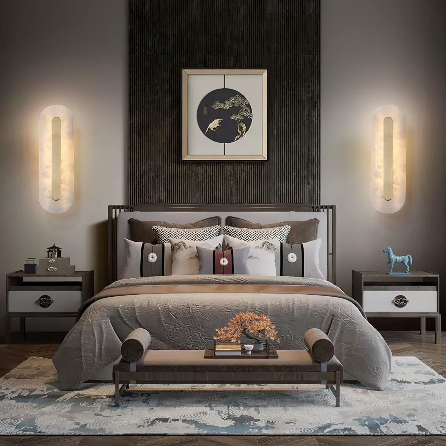 Hurn Alabaster Rounded Wall Lamp - Neutralighting