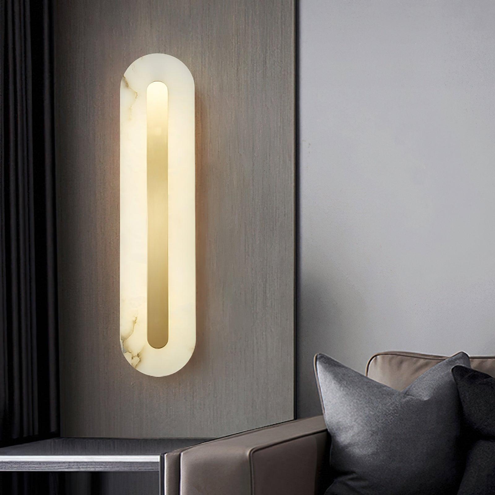 Hurn Alabaster Rounded Wall Lamp - Neutralighting
