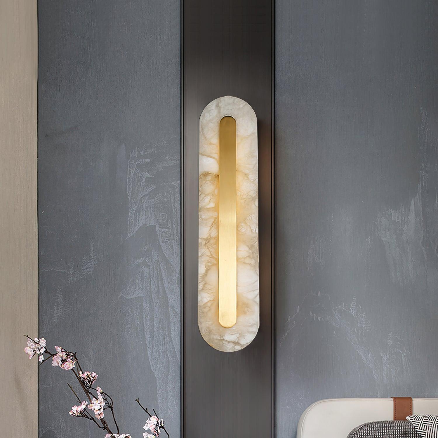 Hurn Alabaster Rounded Wall Lamp - Neutralighting