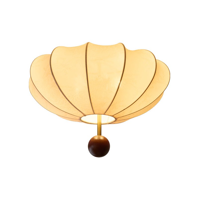 Willow Ceiling Light Marceline Wood & Fabric - Neutralighting