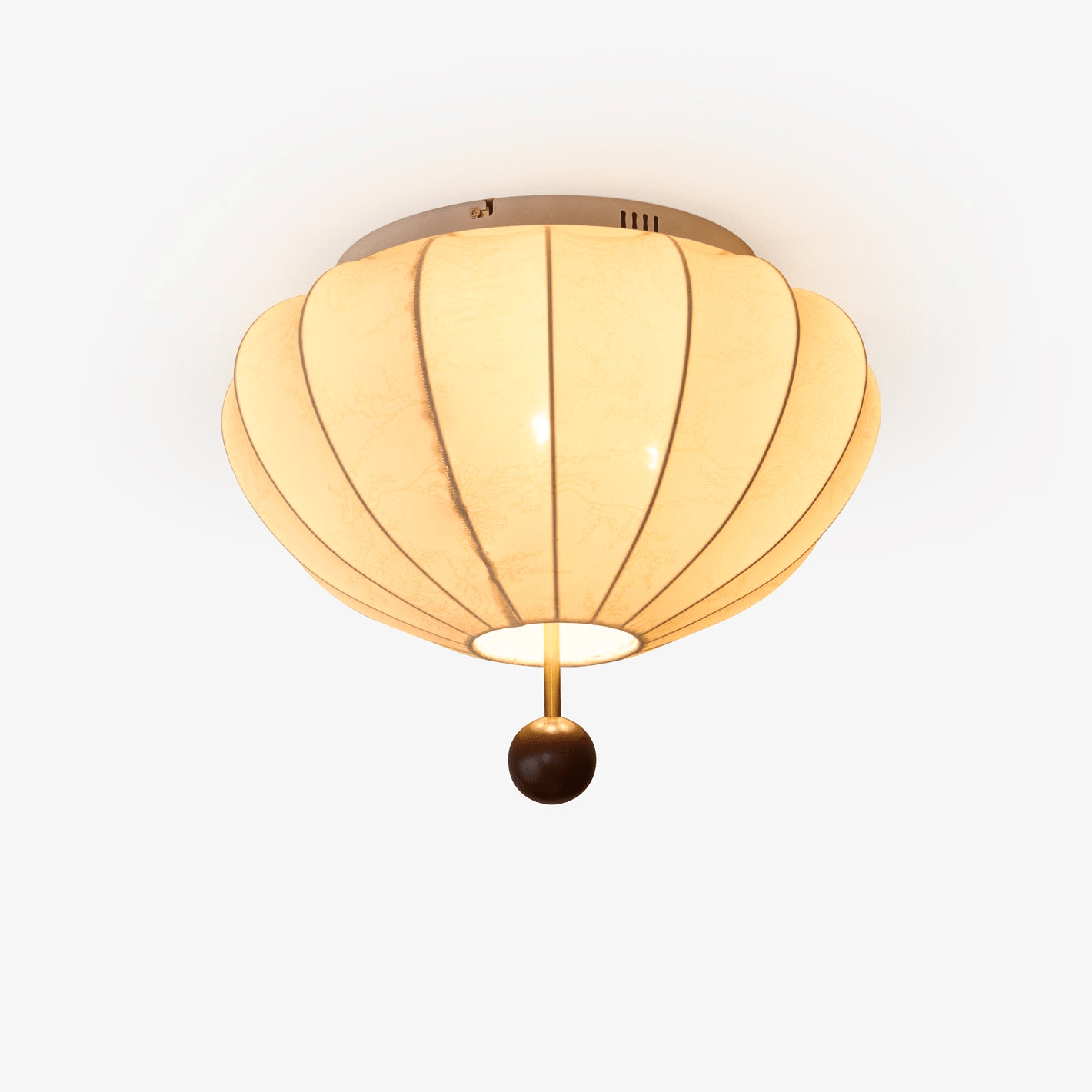 Willow Ceiling Light Marceline Wood & Fabric - Neutralighting