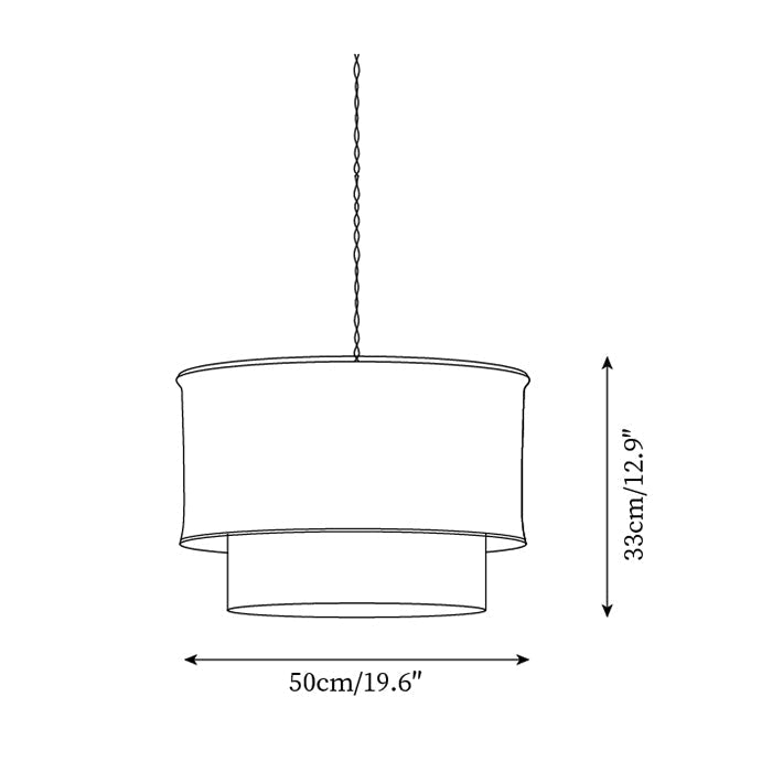 Nuvai Natural Linen Pendant Light - Neutralighting