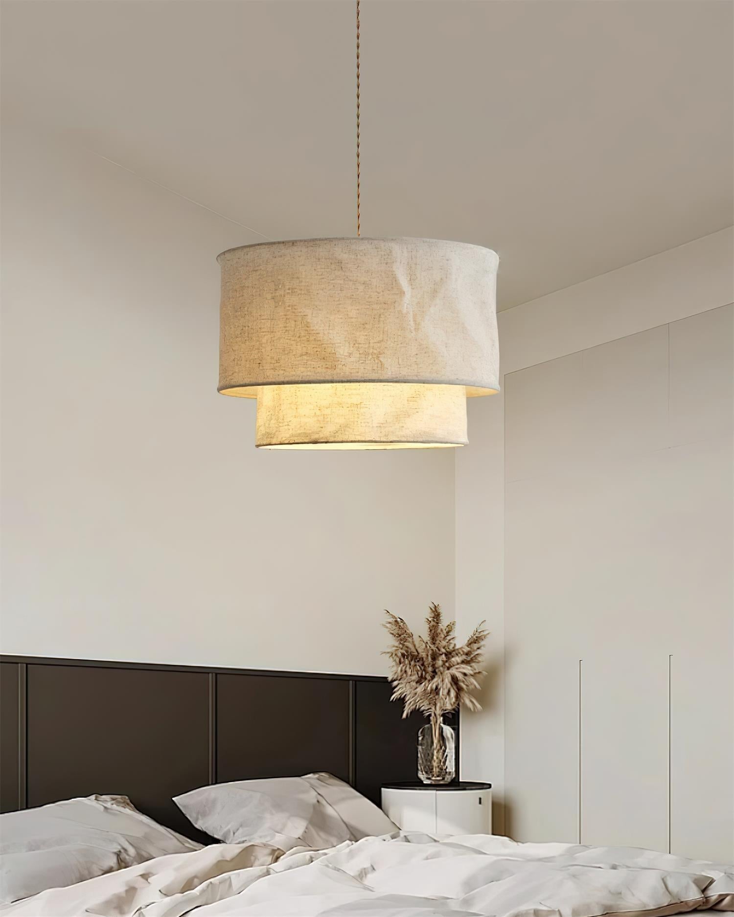 Nuvai Natural Linen Pendant Light - Neutralighting