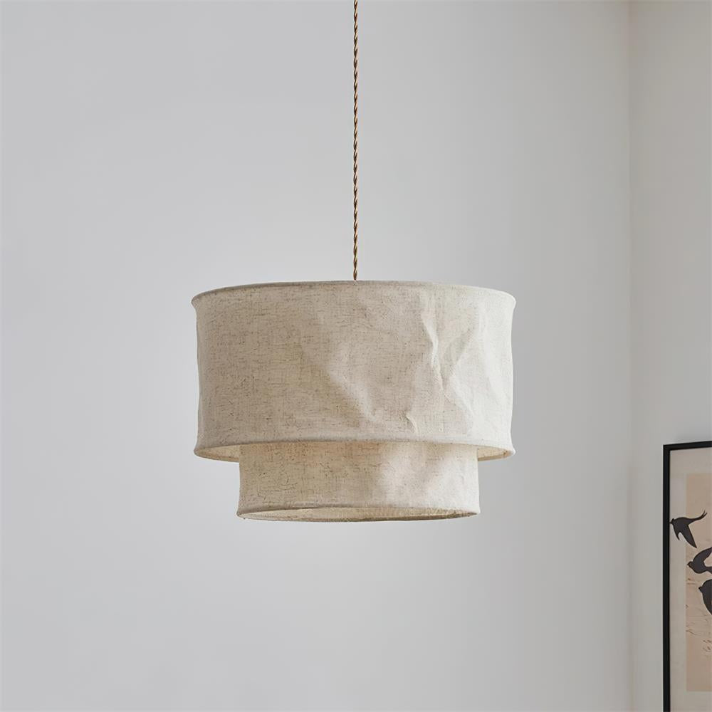 Nuvai Natural Linen Pendant Light - Neutralighting