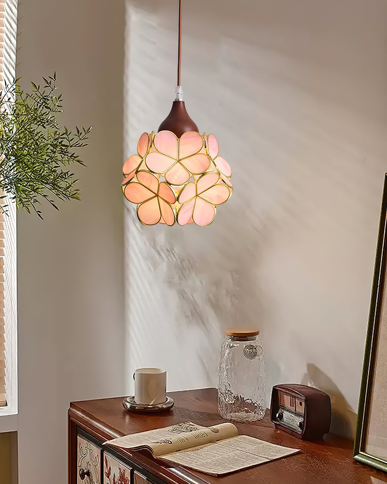 Velina Pink Petal Pendant Light - Neutralighting