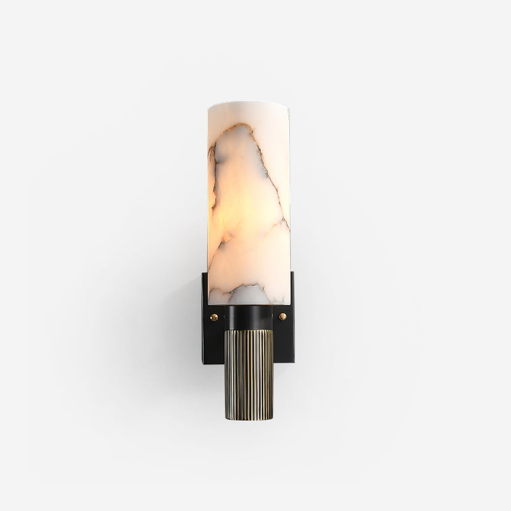 Luste Cylindrical Alabaster Wall Lamp - Neutralighting