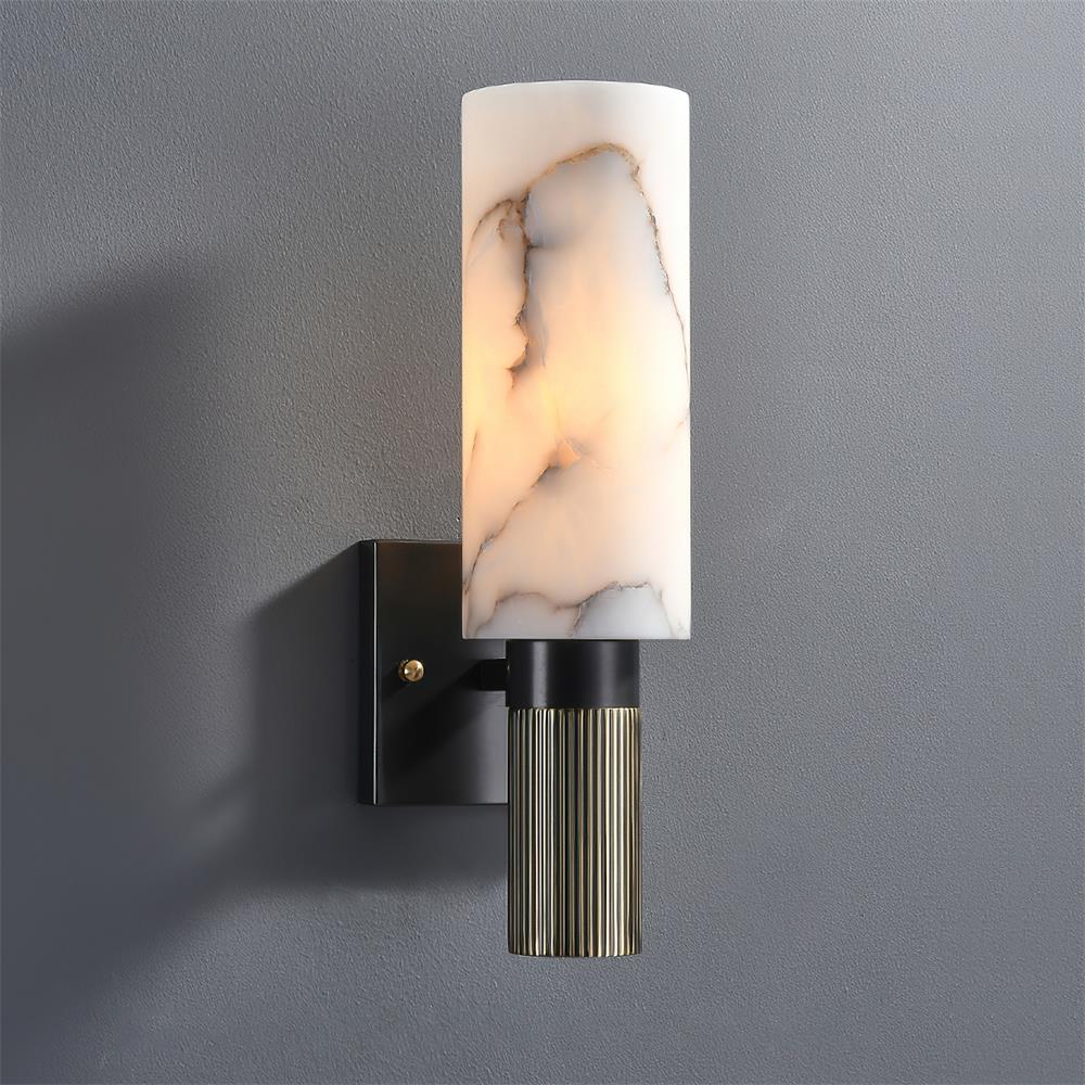 Luste Cylindrical Alabaster Wall Lamp - Neutralighting