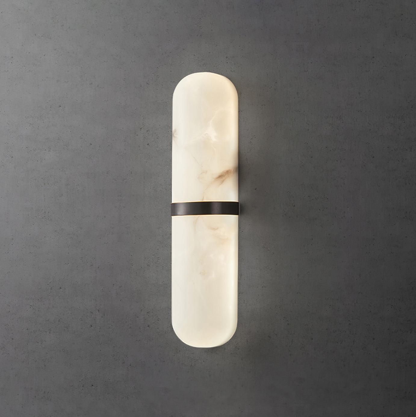 Wall Lamp Alabaster Capsule Brass Band - Neutralighting