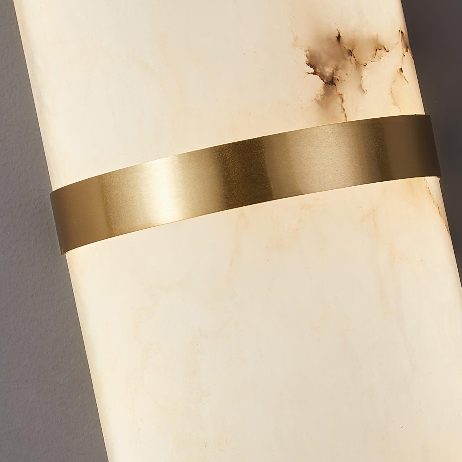 Wall Lamp Alabaster Capsule Brass Band - Neutralighting