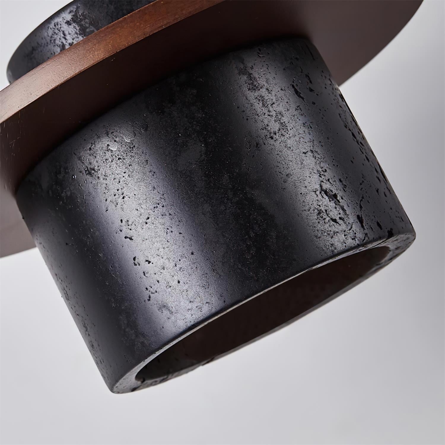 Ritta Black Travertine Pendant Light Set - Neutralighting