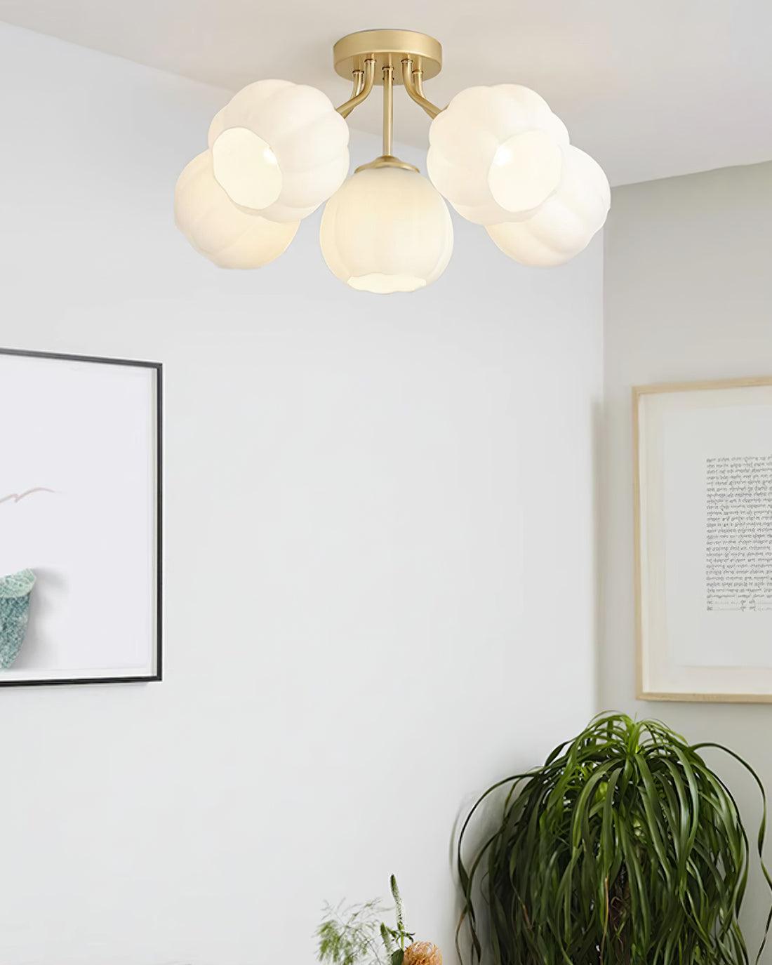 Ceiling Light Petal Globe Cluster Soft Glow Romantic Floral - Neutralighting