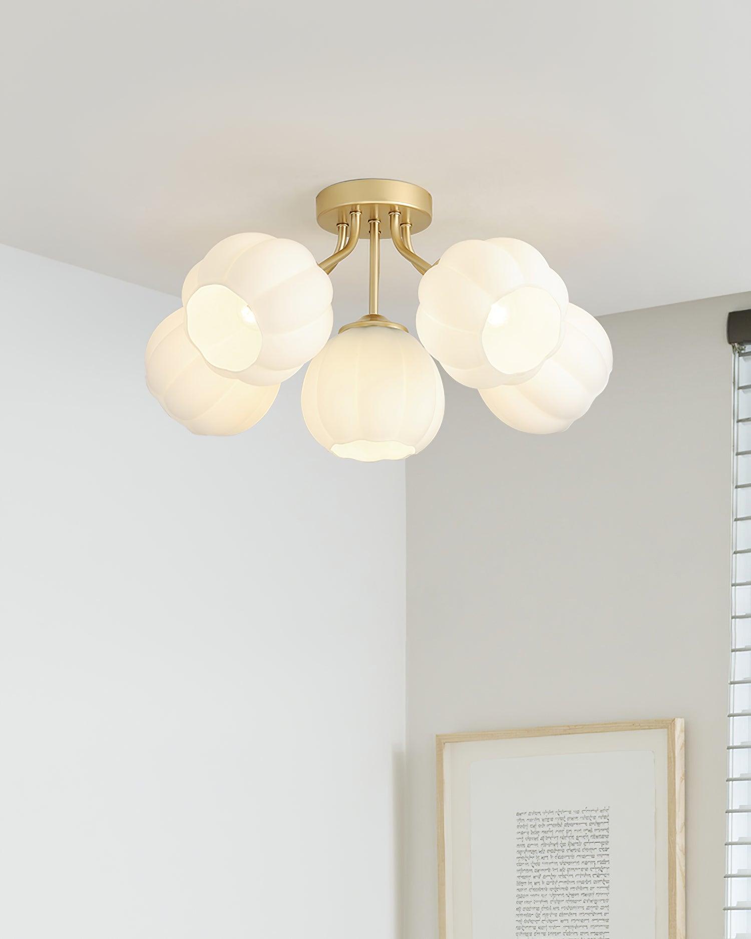Ceiling Light Petal Globe Cluster Soft Glow Romantic Floral - Neutralighting