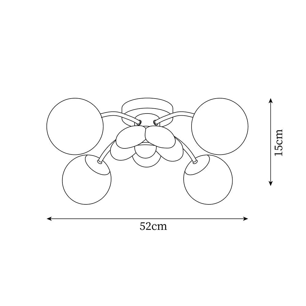 Blossura Pink Petal Ceiling Light - Neutralighting