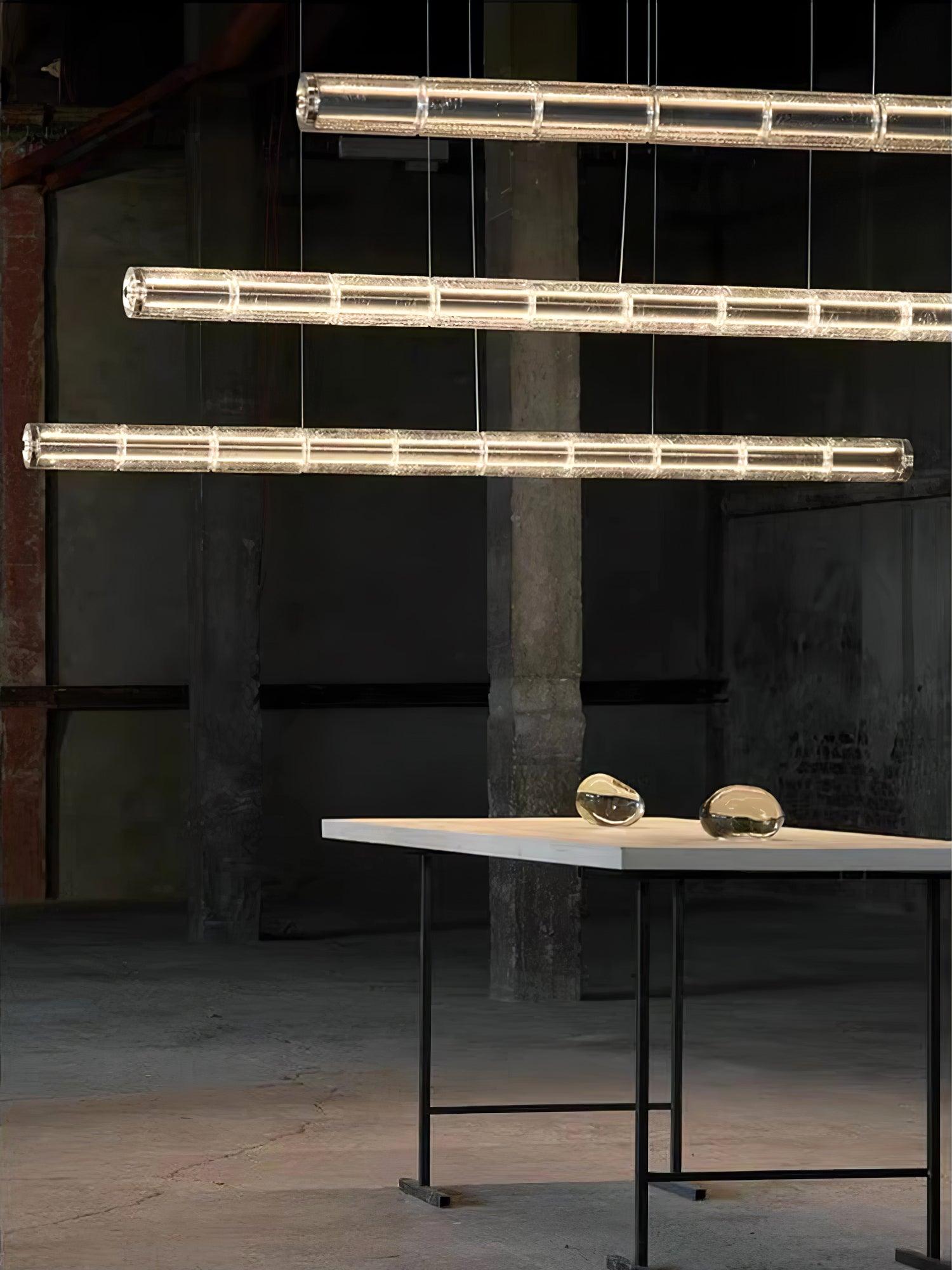 Lyliris Glass Linear Pendant Light - Neutralighting