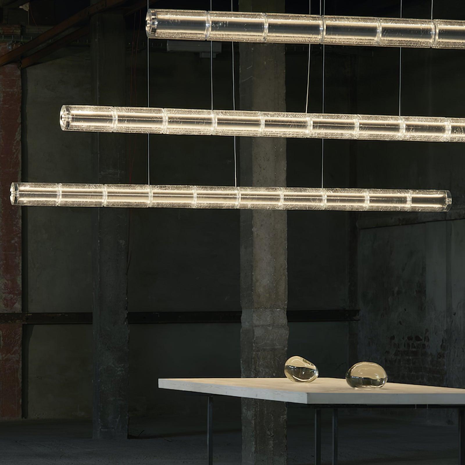 Lyliris Glass Linear Pendant Light - Neutralighting