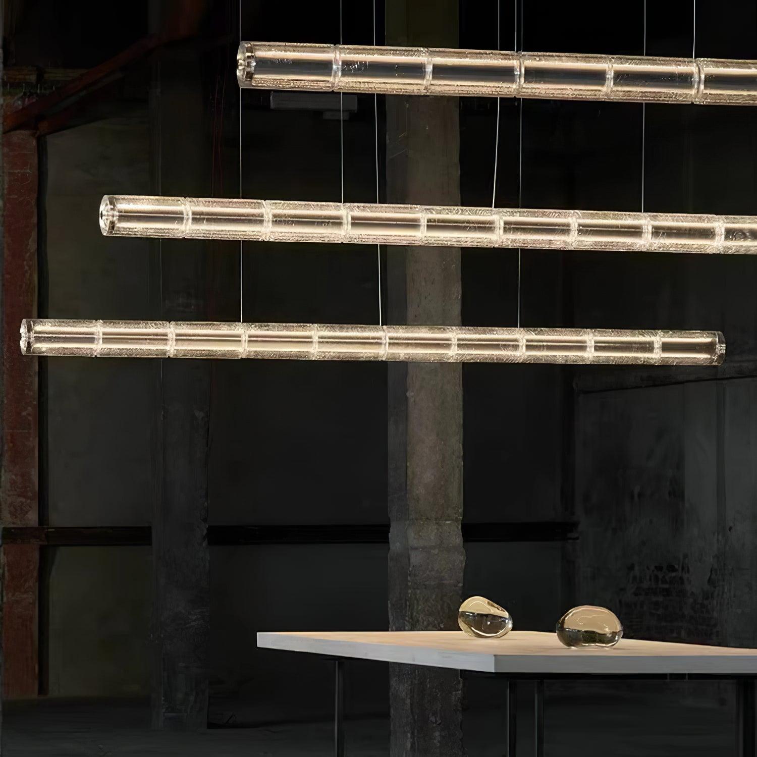 Lyliris Glass Linear Pendant Light - Neutralighting