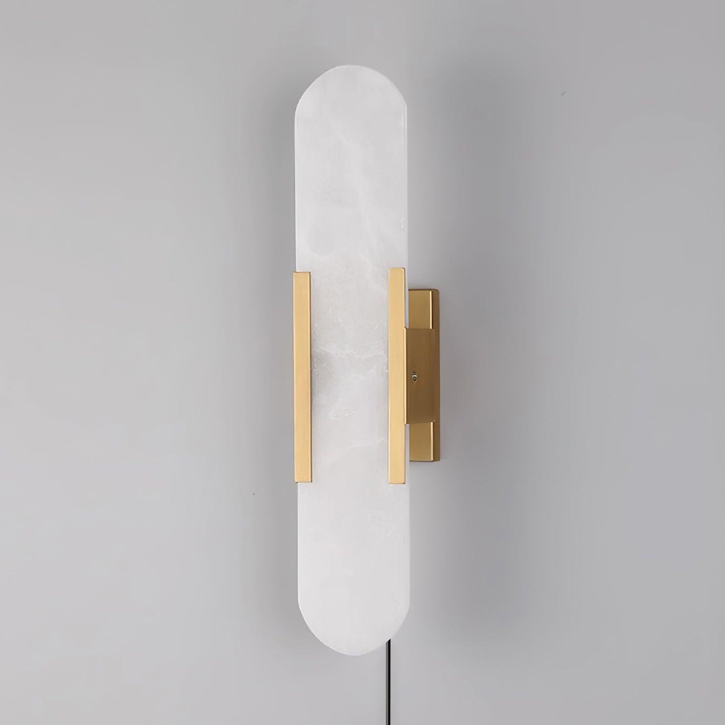 Kristy Luxury Elongated Alabaster Wall Lamp Copper Brass Black - Neutralighting
