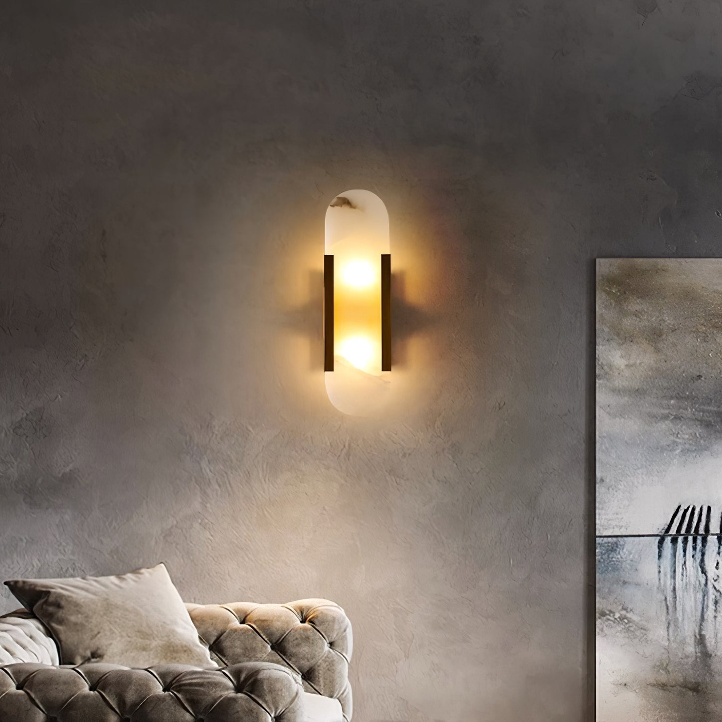 Veo Luxury Alabaster Wall Lamp