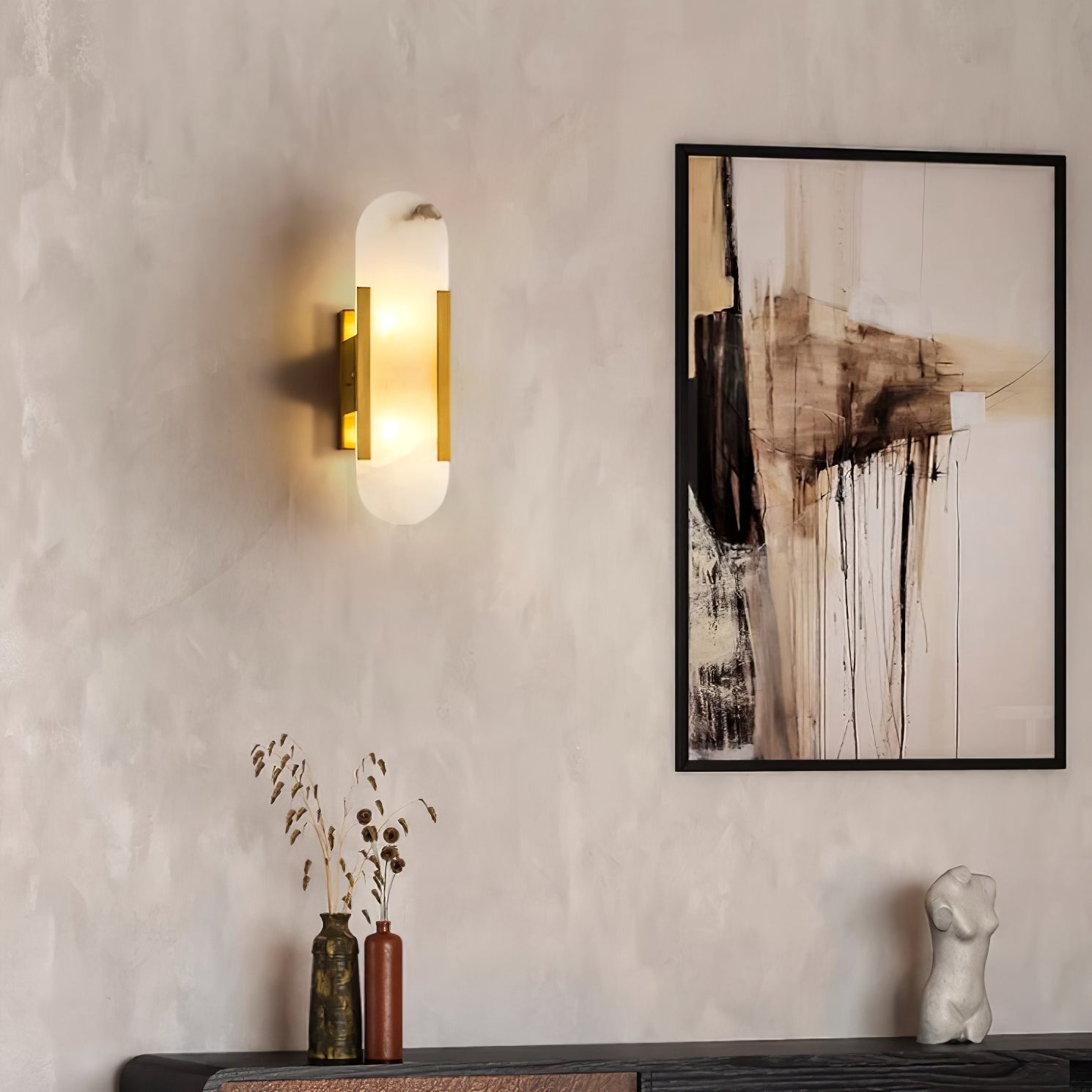 Veo Luxury Alabaster Wall Lamp
