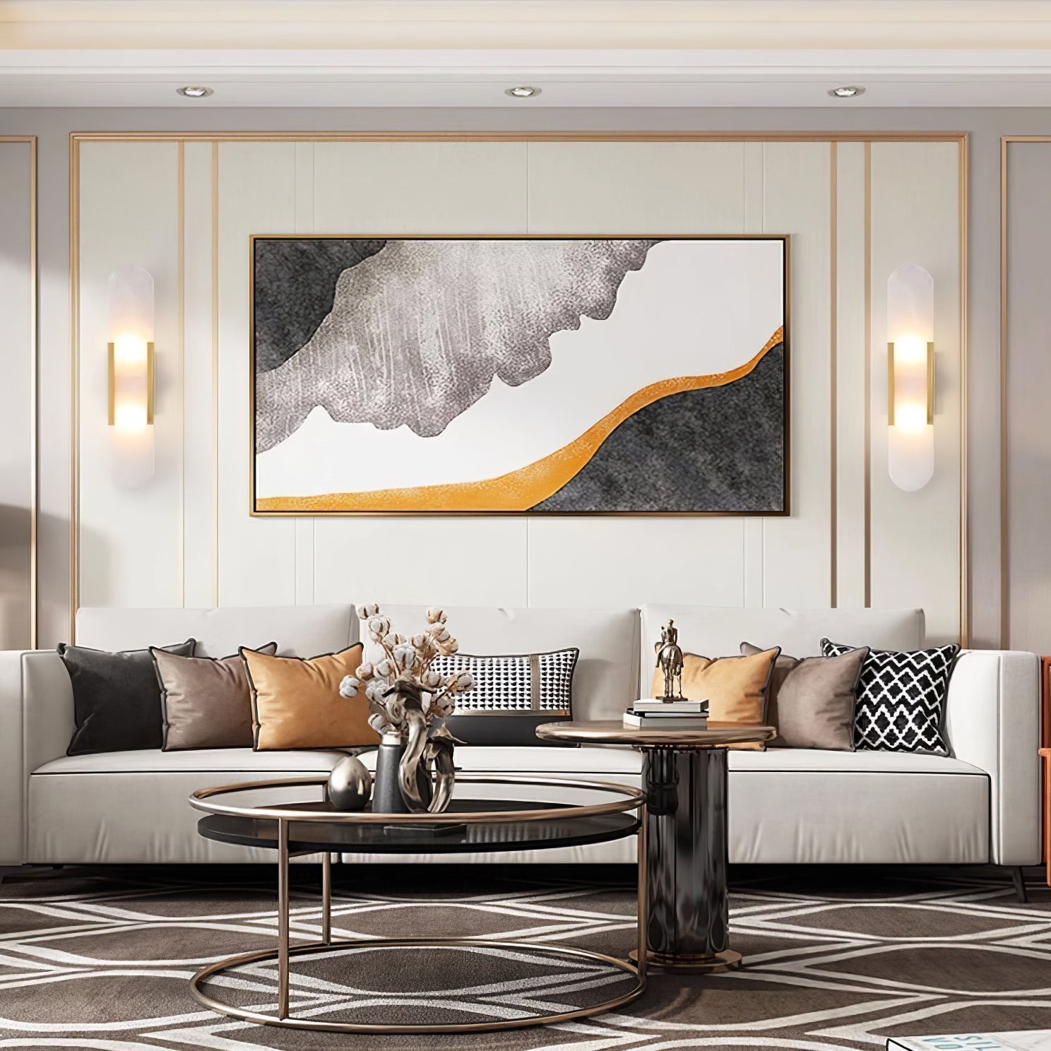 Veo Luxury Alabaster Wall Lamp