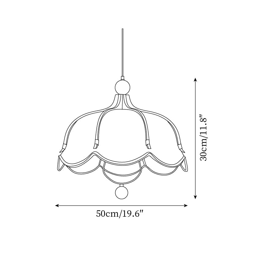 Feyno Vintage Fabric Pendant Light - Neutralighting