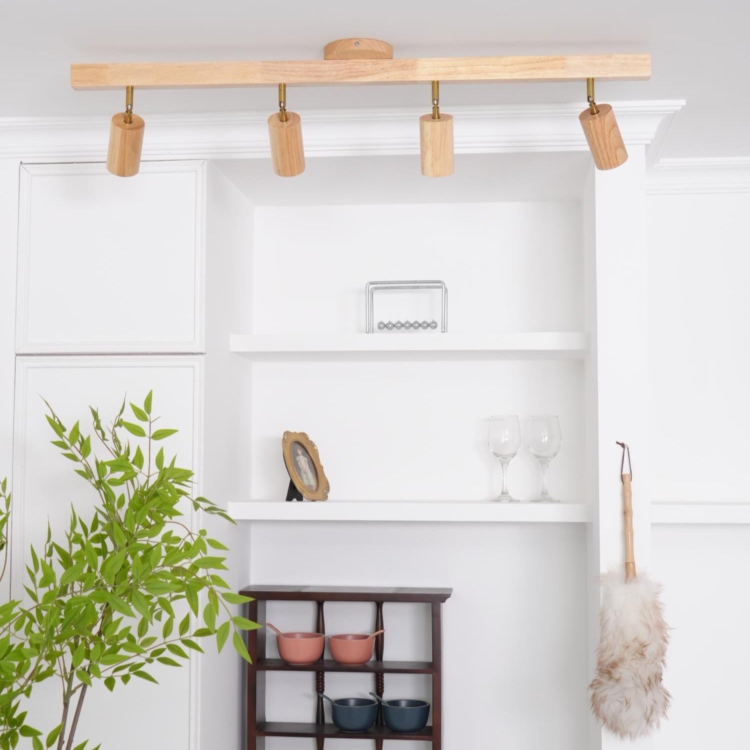 Veril Track Lighting Spotlight Wood - Neutralighting