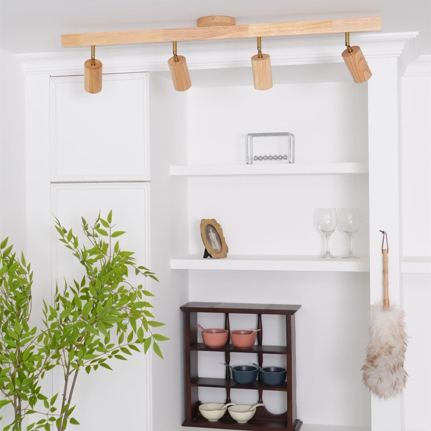 Veril Track Lighting Spotlight Wood - Neutralighting