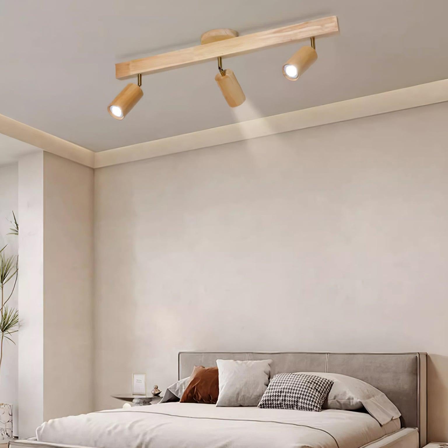 Veril Track Lighting Spotlight Wood - Neutralighting