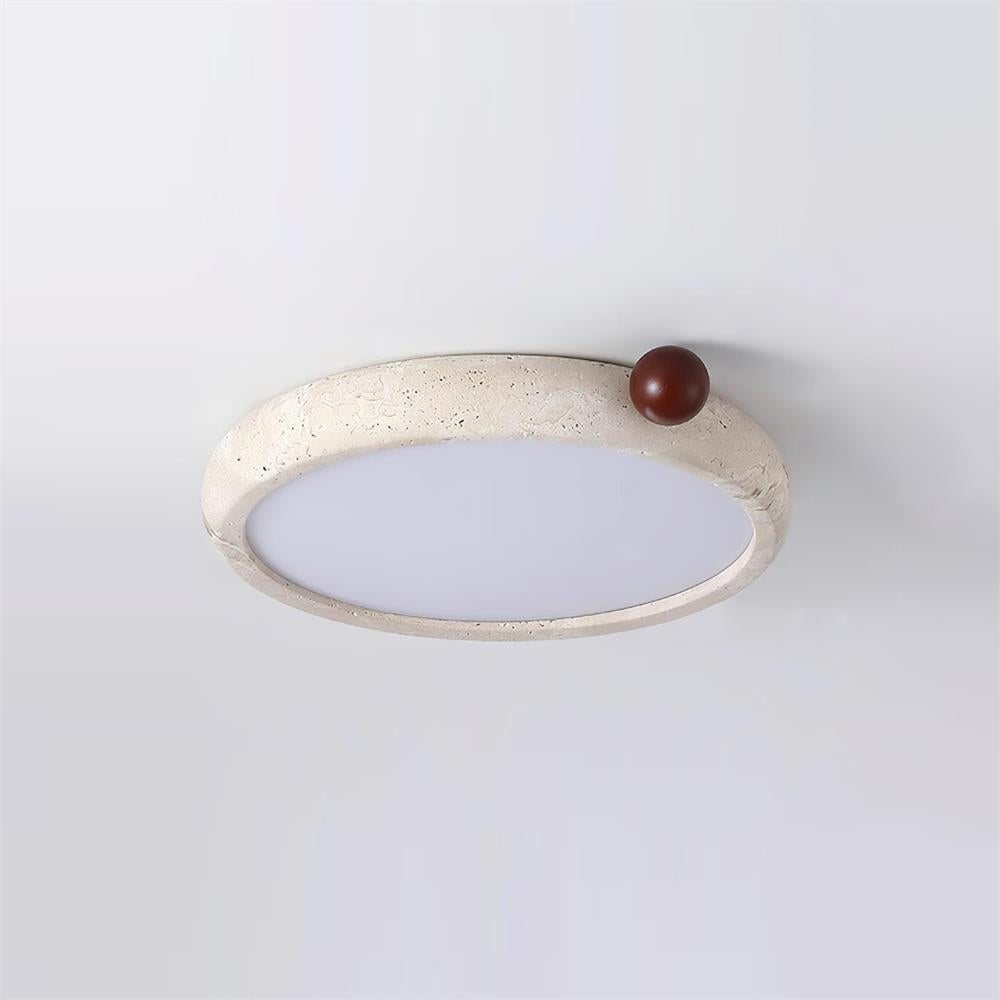Ritta Cute Travertine Round Ceiling Light - Neutralighting