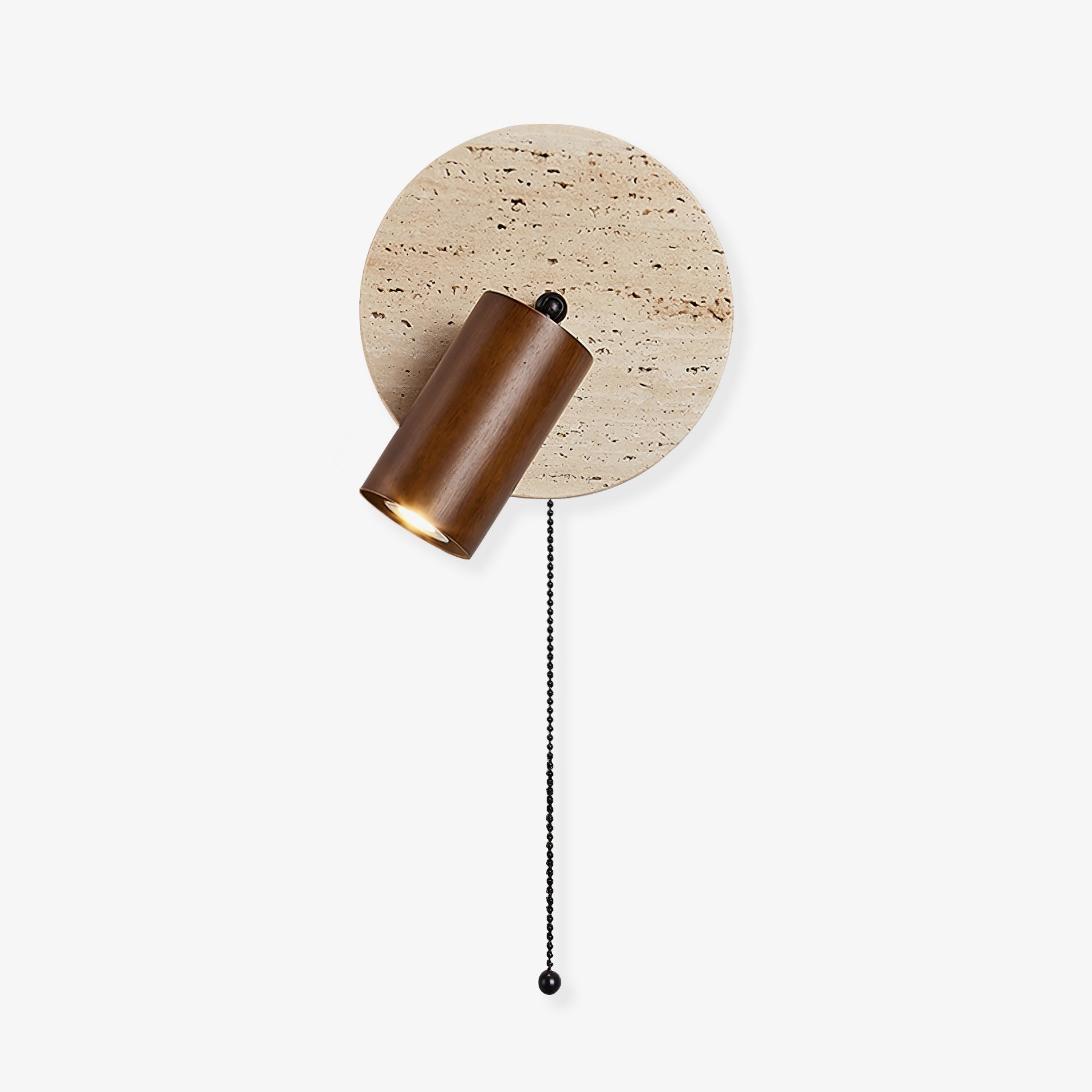 Evzoryra Disc Swing Travertine Wall Light - Neutralighting