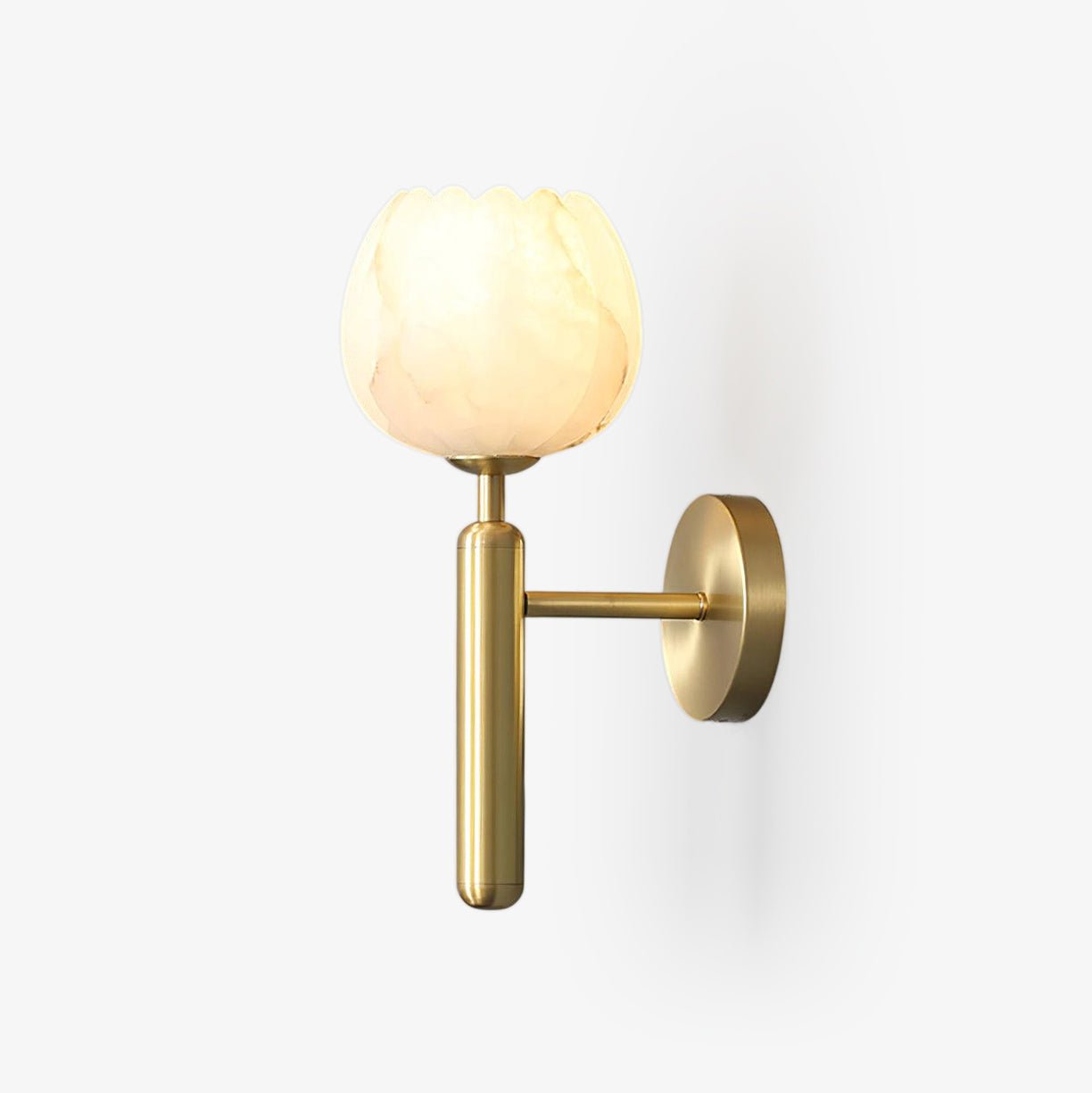 Ralin Alabaster Flowers Wall Lamp