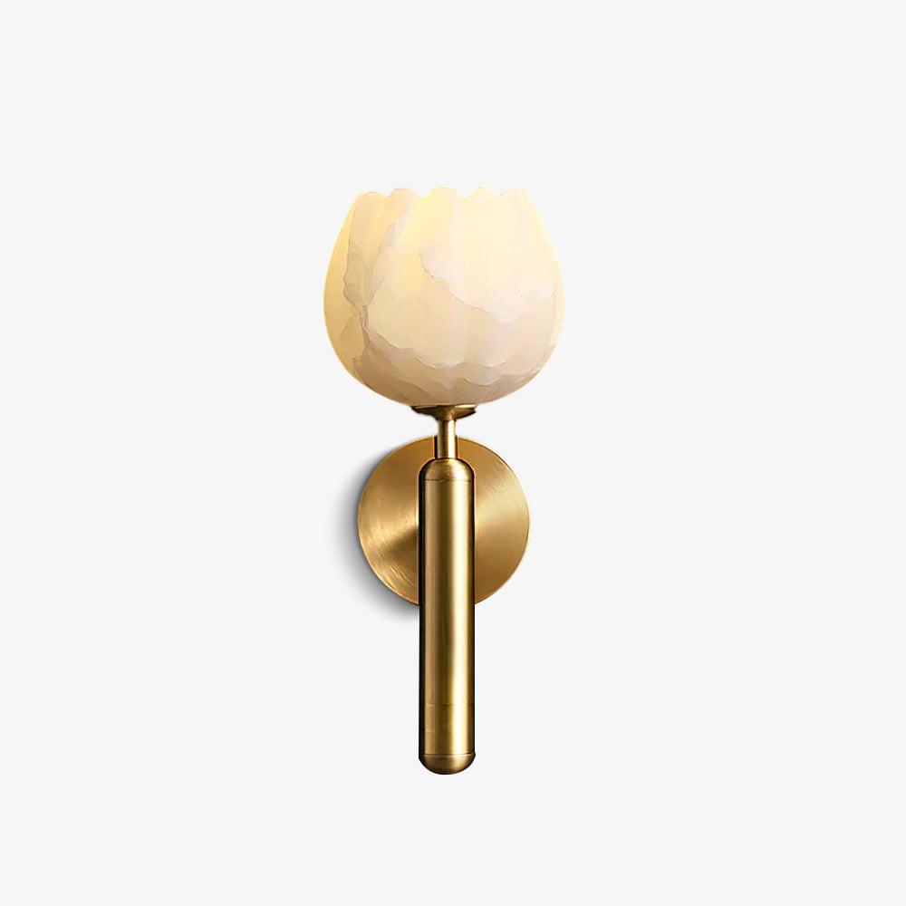 Valentina Alabaster Flowers  Wall Lamp