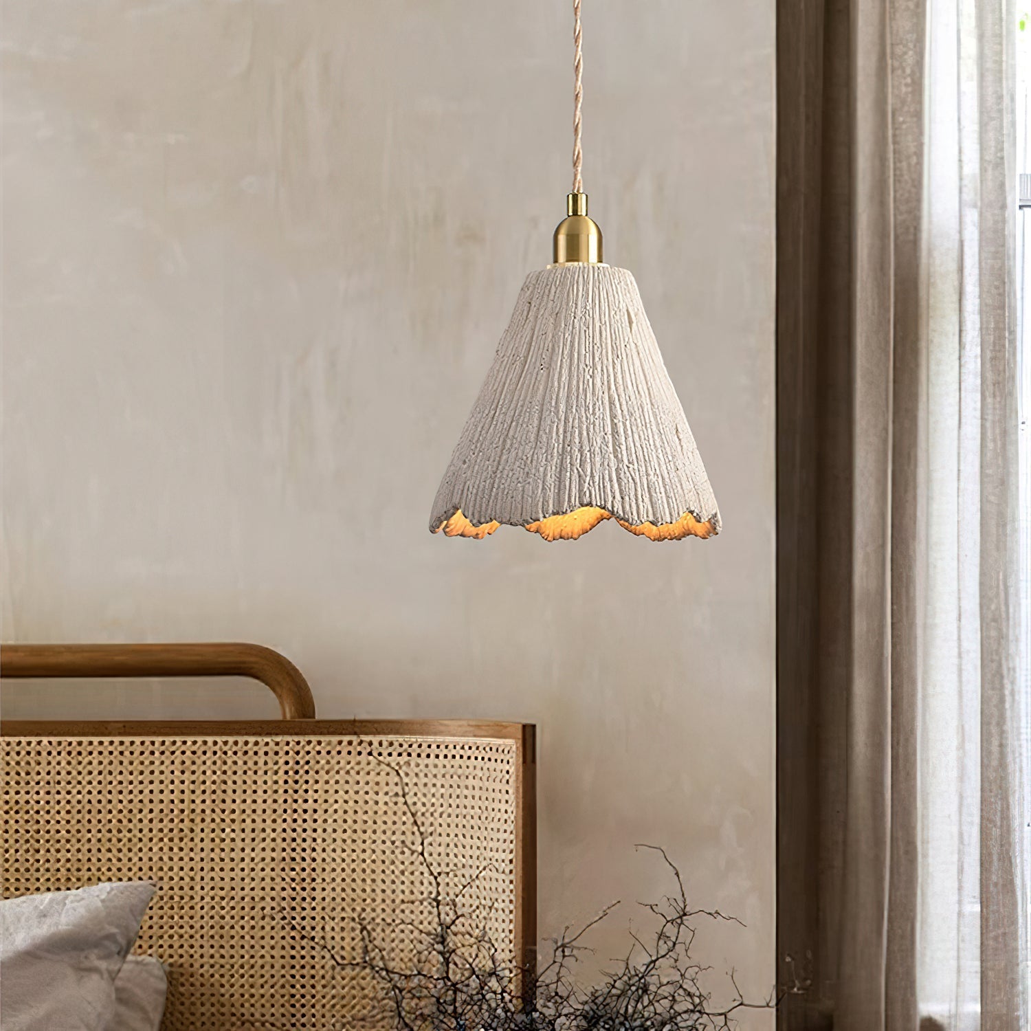 Kirae Textured Pendant Lights Cement - Neutralighting