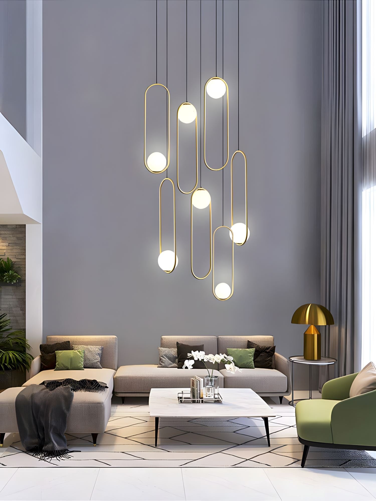 Mila Combination Chandelier - Blowlighting