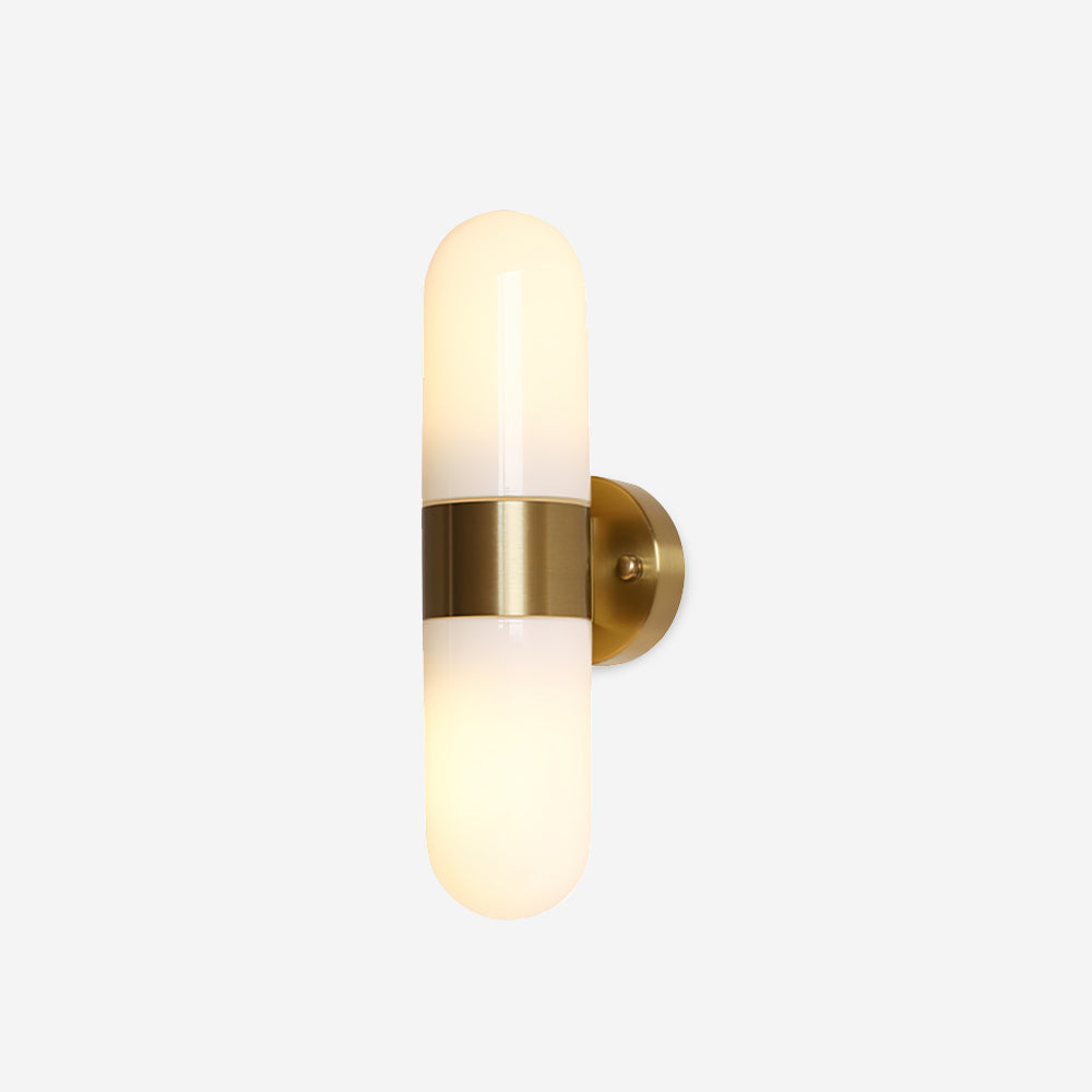Wall Lamp Metal Glass Modern Minimalist Vertical Sconce for Bedroom - Neutralighting