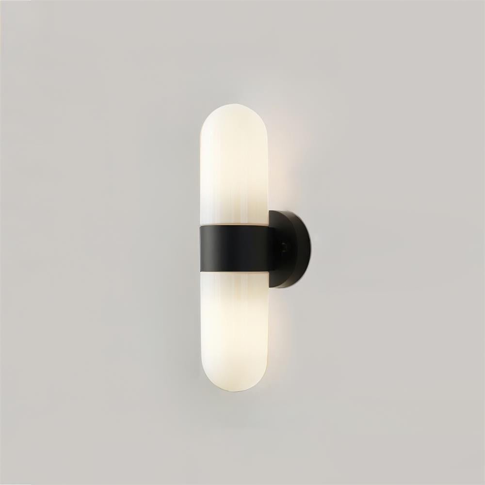Wall Lamp Metal Glass Modern Minimalist Vertical Sconce for Bedroom - Neutralighting