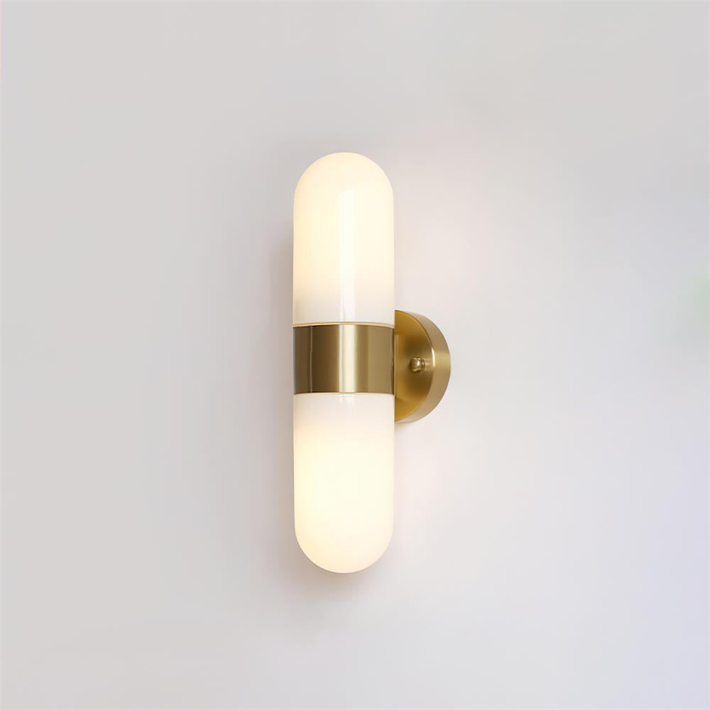 Wall Lamp Metal Glass Modern Minimalist Vertical Sconce for Bedroom - Neutralighting