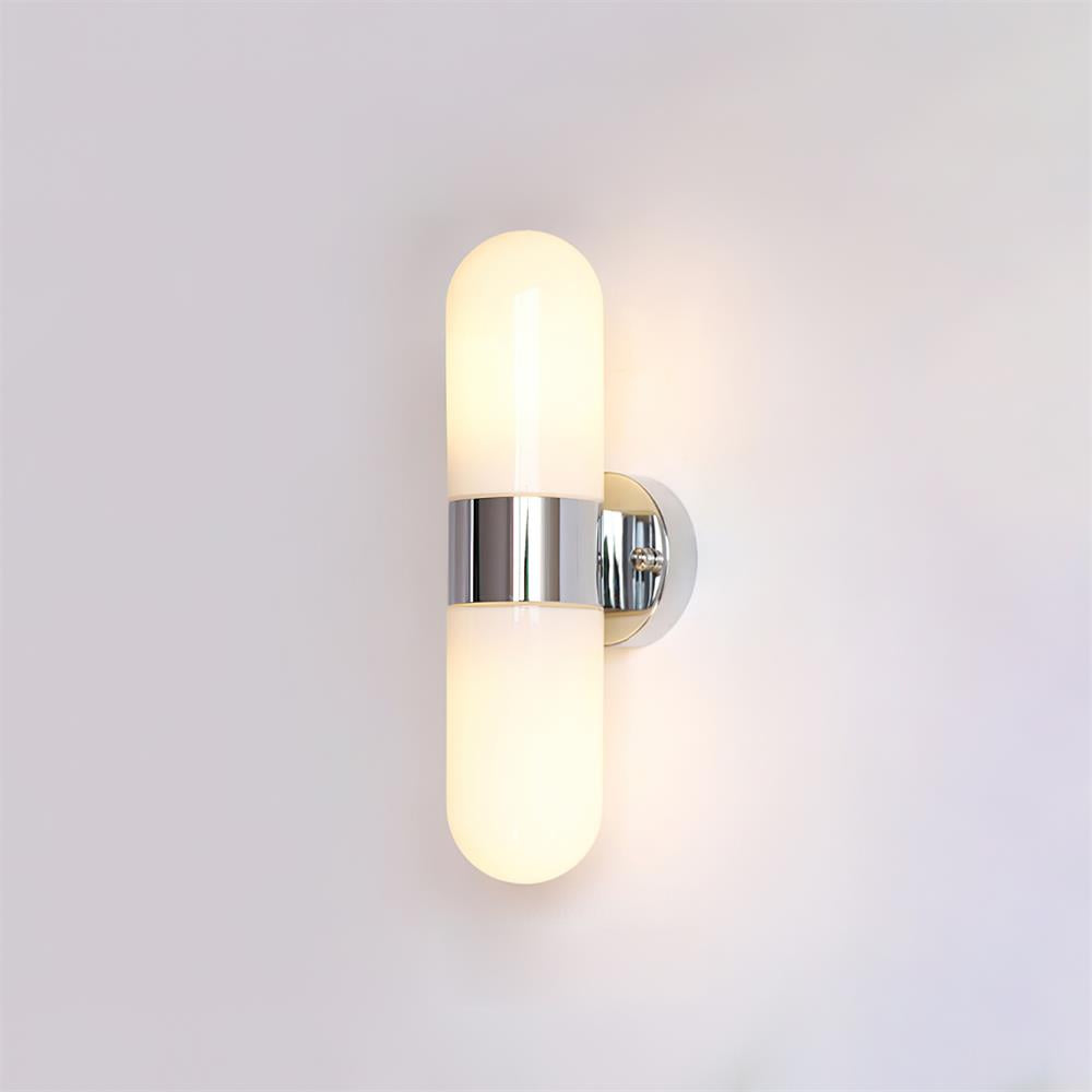 Wall Lamp Metal Glass Modern Minimalist Vertical Sconce for Bedroom - Neutralighting