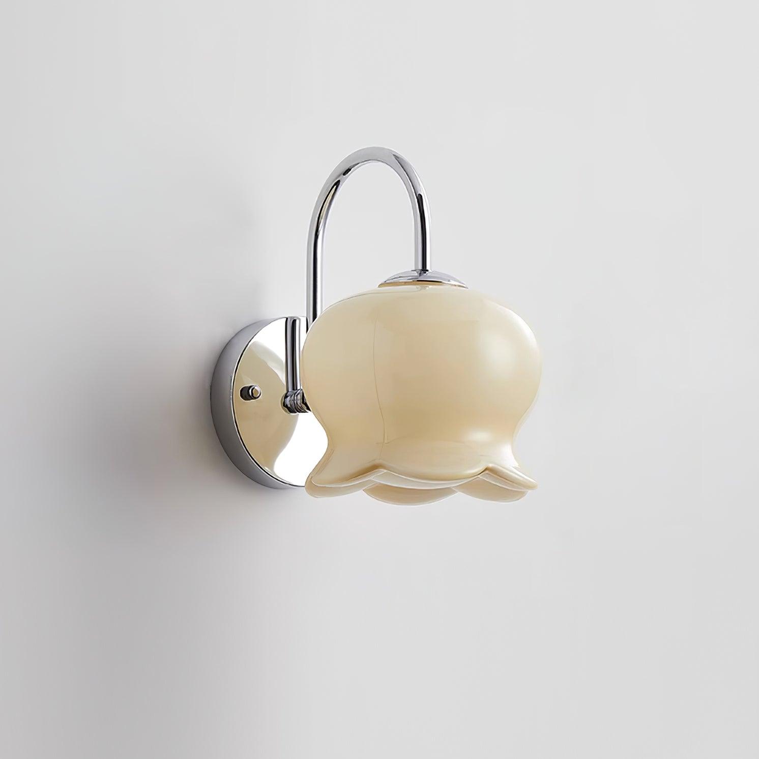 Wall Lamp Bow Accent Bell Glass Shade Playful Modern Kids Room - Neutralighting