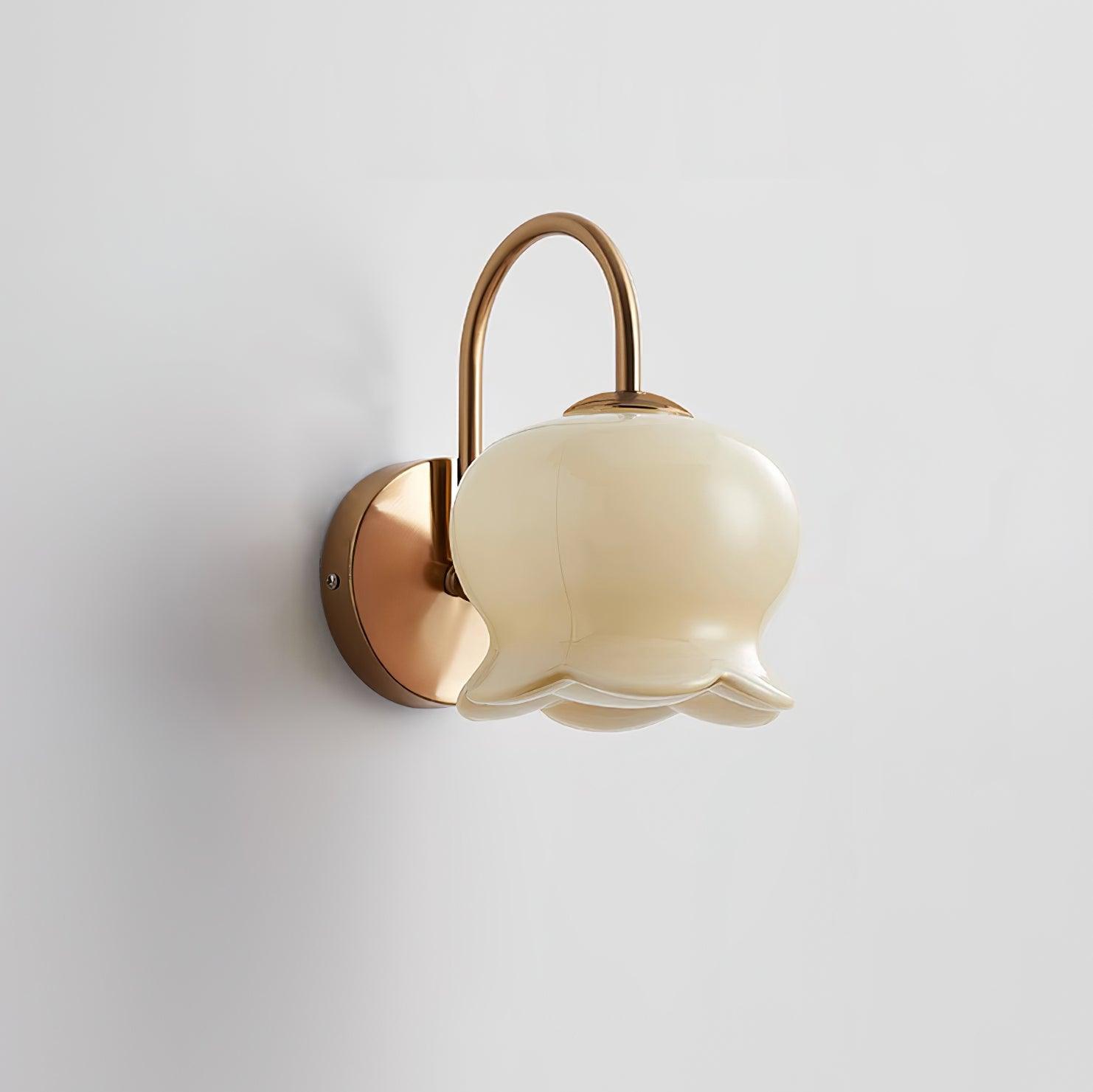 Wall Lamp Bow Accent Bell Glass Shade Playful Modern Kids Room - Neutralighting