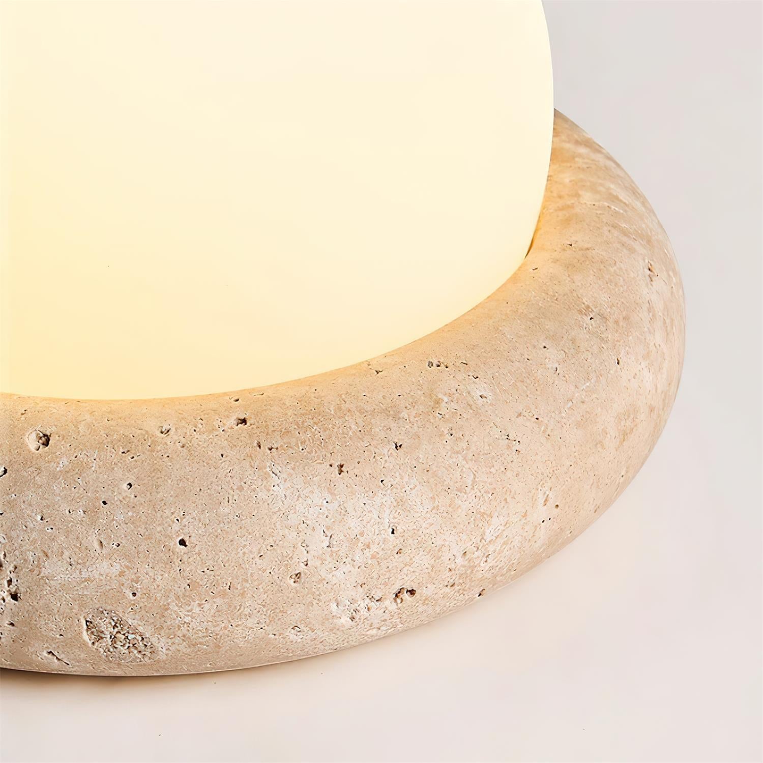 Riita Travertine Globe Table Lamp Mini Maga - Neutralighting