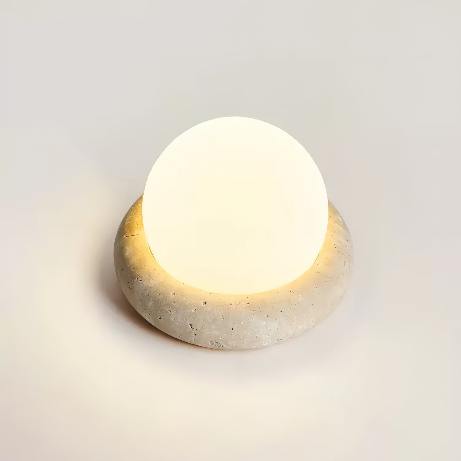 Riita Travertine Globe Table Lamp Mini Maga - Neutralighting
