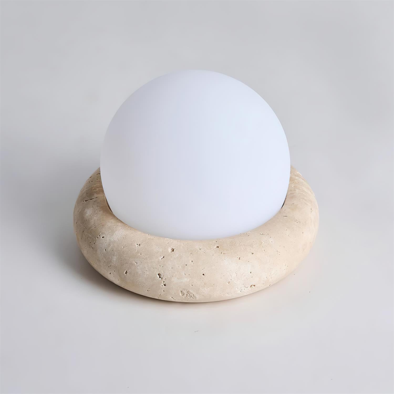 Riita Travertine Globe Table Lamp Mini Maga - Neutralighting