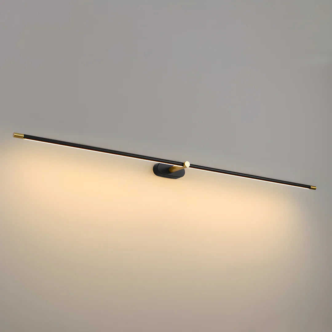 Ivox Minimalist Linear Wall Lamp Gold&Black - Neutralighting